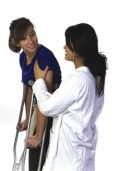 girl on crutches